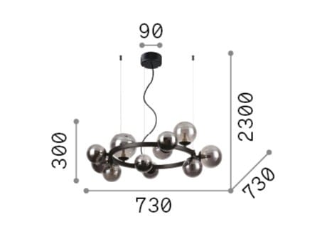Металлический подвесной светильник Ideal Lux Перлаж ARCH-00052132 - Вид №7