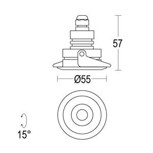 Алюминиевый круглый светодиодный светильник Ghidini Lighting знак ARCH-00029025 - Вид №6