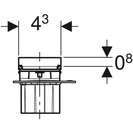 154.455.00.1 Дренажный канал Geberit CleanLine, под кафель Geberit  - Вид №4