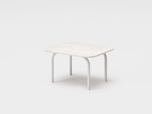 Рециркулированный пластиковый прямоугольный садовый журнальный столик