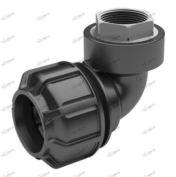 SANIT 171814517 Колено 90 ° с цилиндрической внутренней резьбой из латуни 