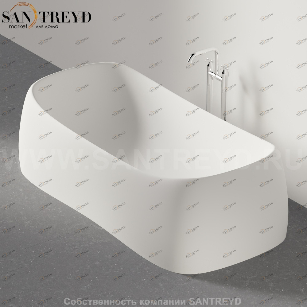 Ванна свободностоящая PEAR белая Agape AVAS0920Z