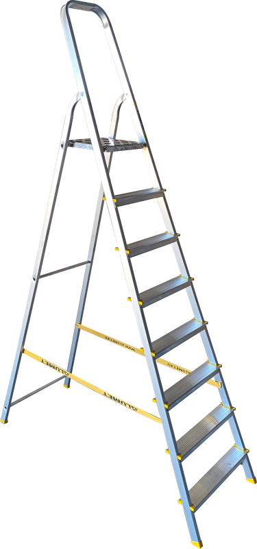 Стремянка алюминиевая с анодированным покрытием Premium APA 7008