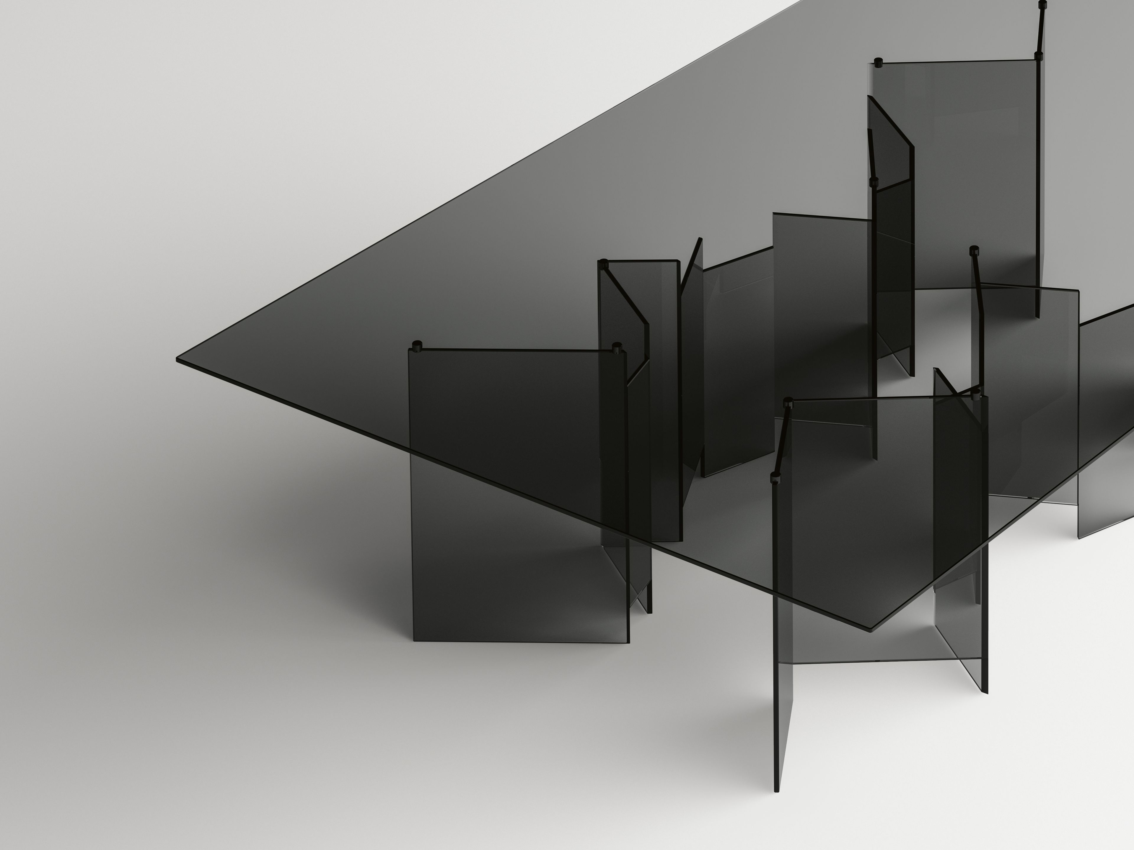 Прямоугольный стол из закаленного стекла Tonelli Design ARCH-00046771 - Вид №1