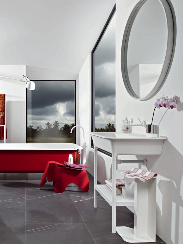 Консольный умывальник из Cristalplant® Zucchetti морфинг ARCH-00101951 - Вид №4