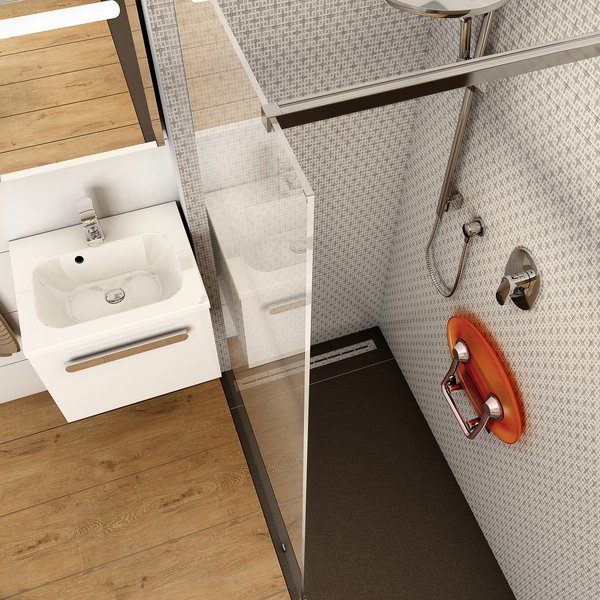 Универсальное сиденье для душа OVO-P-ORANGE/BLACK Ravak B8F0000044 - Вид №11