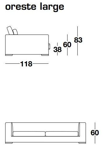 Frigerio Salotti Модульный мягкий диван со съемным чехлом из ткани в современном стиле. Oreste sun-id-1457502 - Вид №7