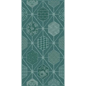 Декор настенный Azori Devore Geometria 31.5x63 см матовый цвет зеленый геометрия 82604092 STLM-2164517