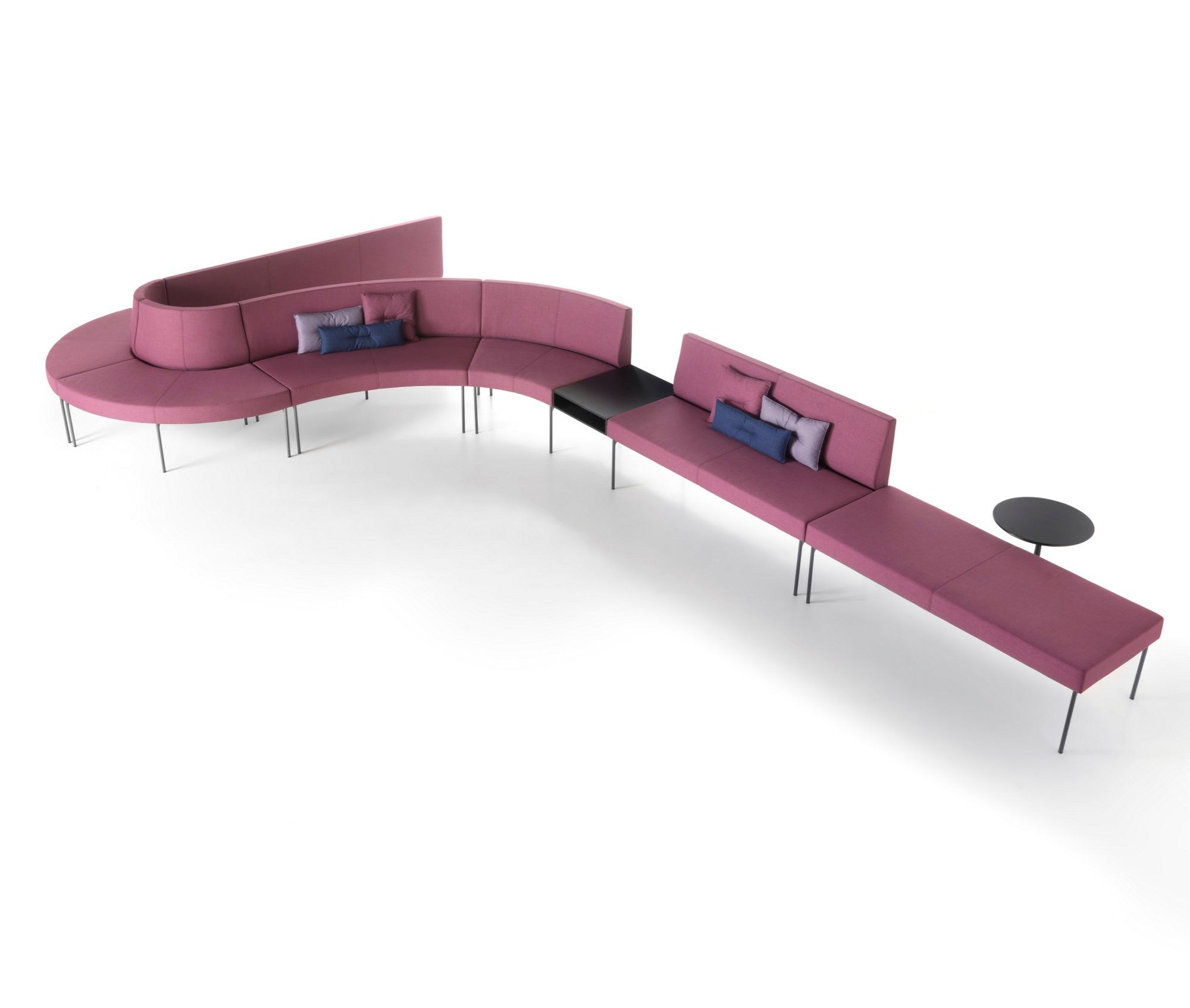 Модульная скамья из ткани со спинкой SITIA Laguna ARCH-00146120 - Вид №38