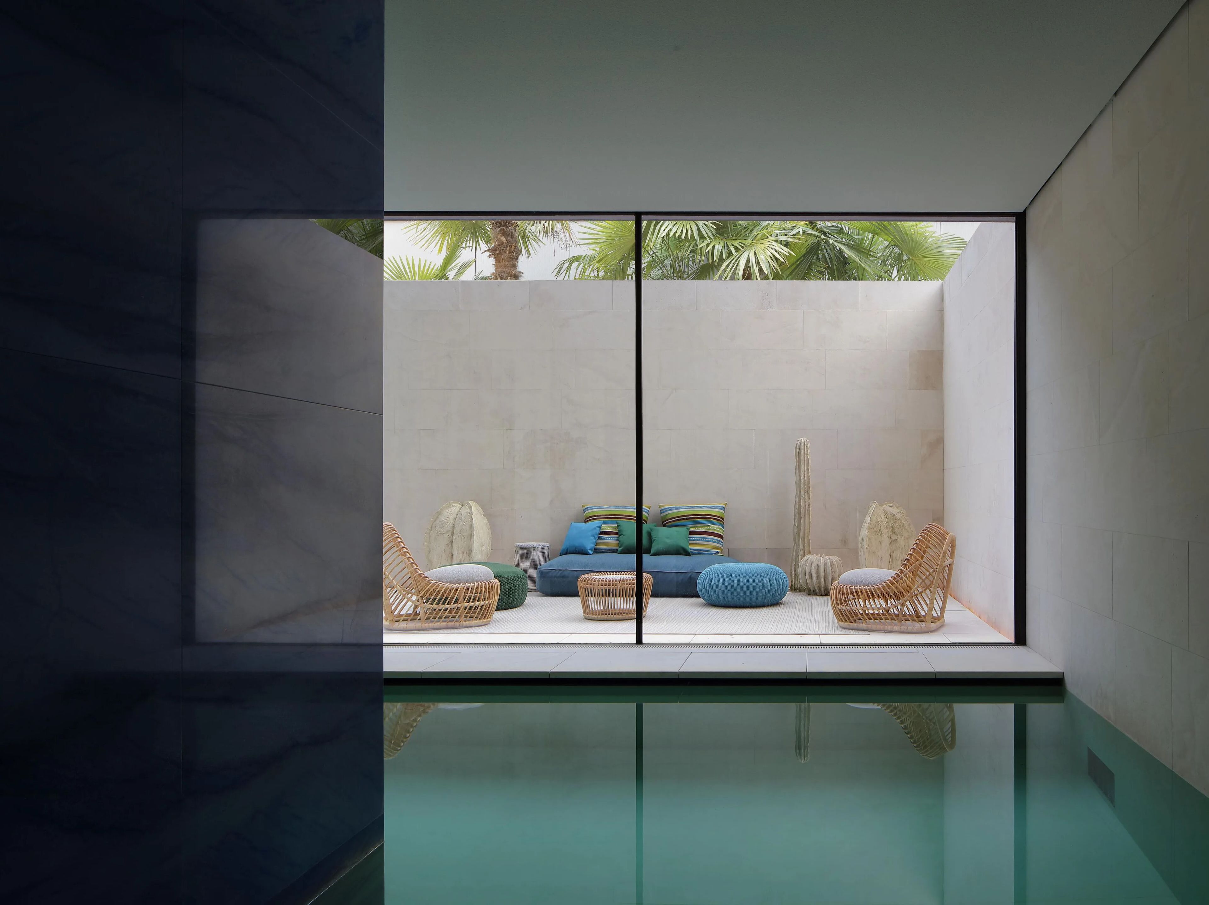 Круглый журнальный столик из ротанга Nodo Italia ARCH-00098016 - Вид №3