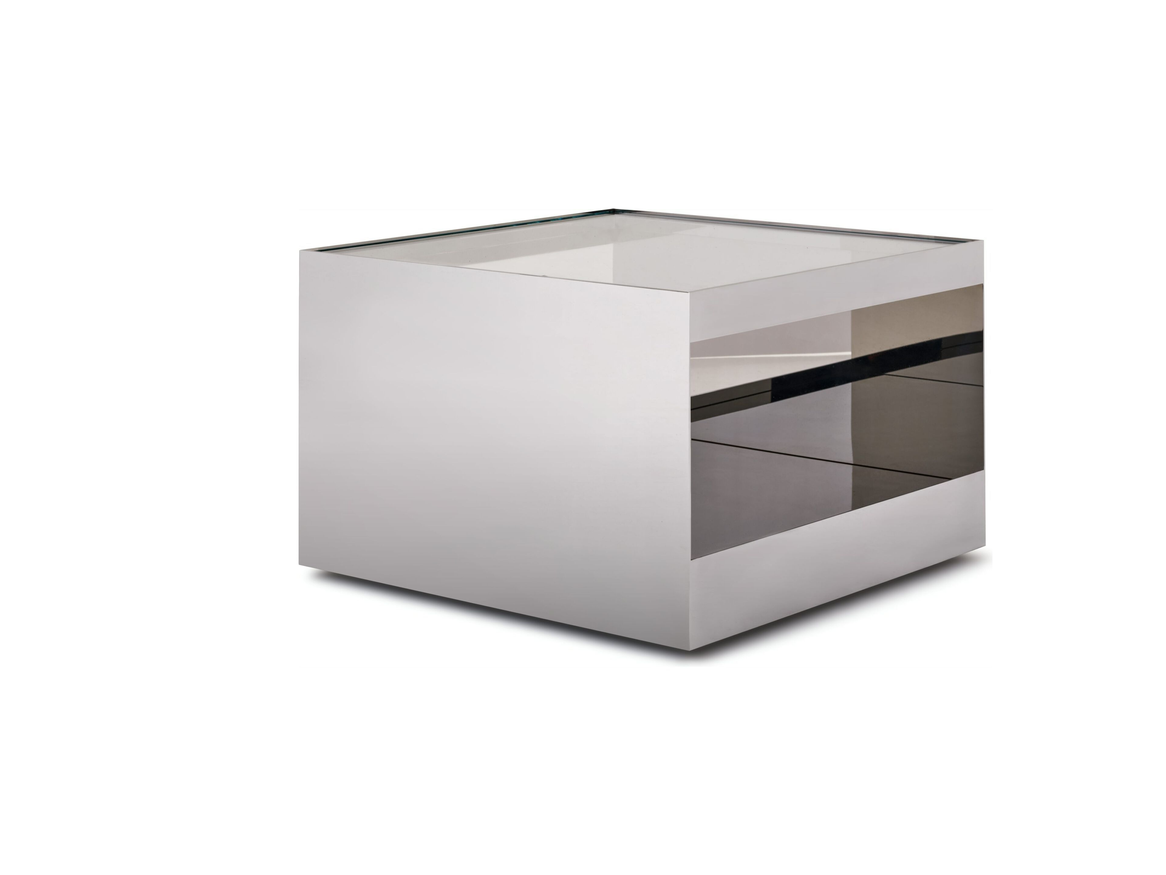 Квадратный стальной журнальный столик со стеклянной столешницей Knoll D'URSO OCCASIONAL TABLE ARCH-00149069 - Вид №11