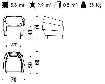 Moroso Мягкое кресло с подлокотниками Rift sun-id-1437511 - Вид №12