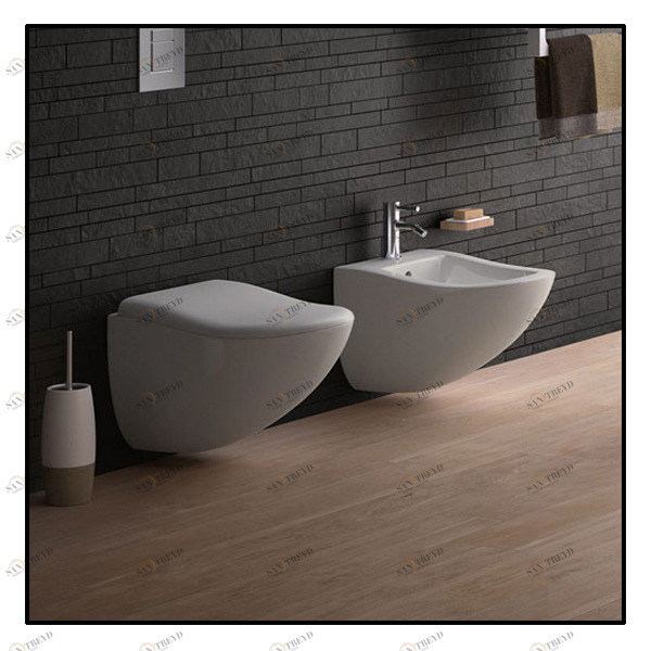 FLVSPM Подвесной унитаз настенный Серый Ceramica Cielo FLUID Италия