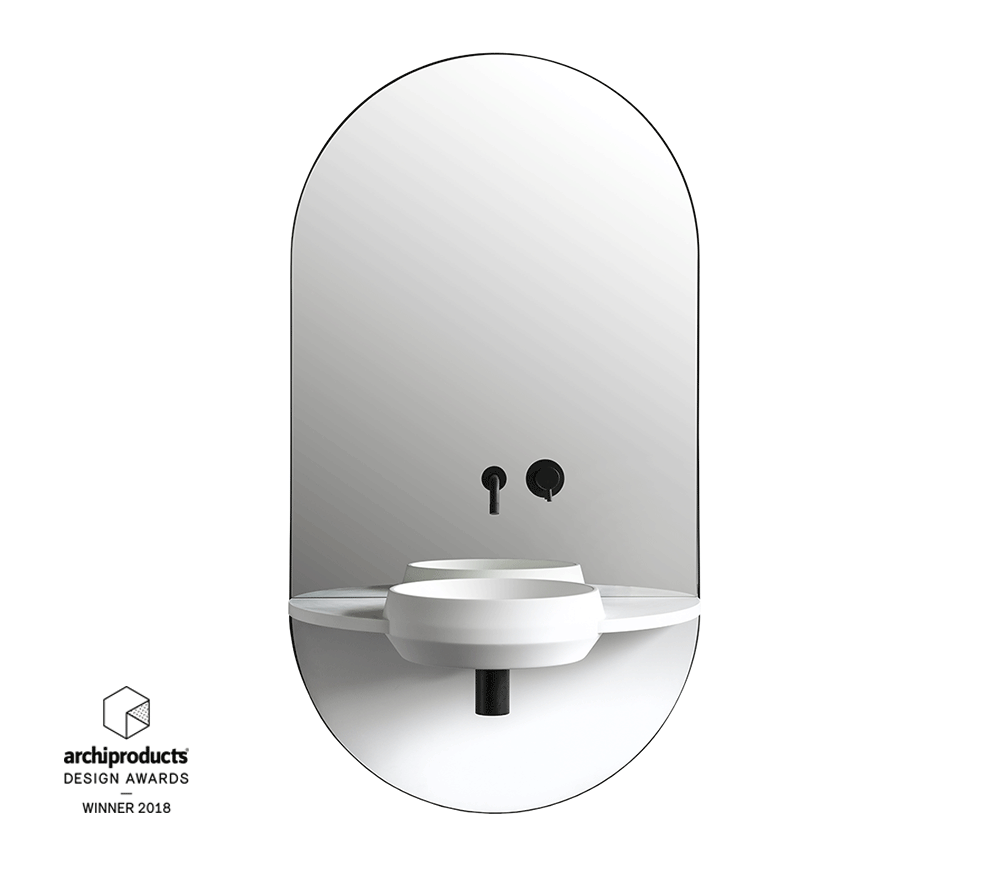 Ex.T ARCO Консоль с раковиной, зеркалом и посудой EXARCO/NE 