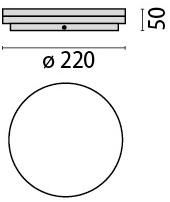 PERFORMANCE iN LIGHTING Бра / потолочный светильник из технополимера sun-id-1457622 - Вид №3