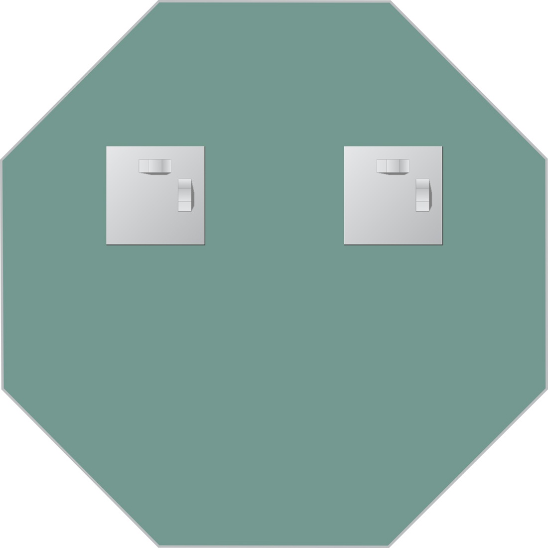 BY 0072 Зеркало со шлифованной кромкой EVOFORM Primary - Вид №2