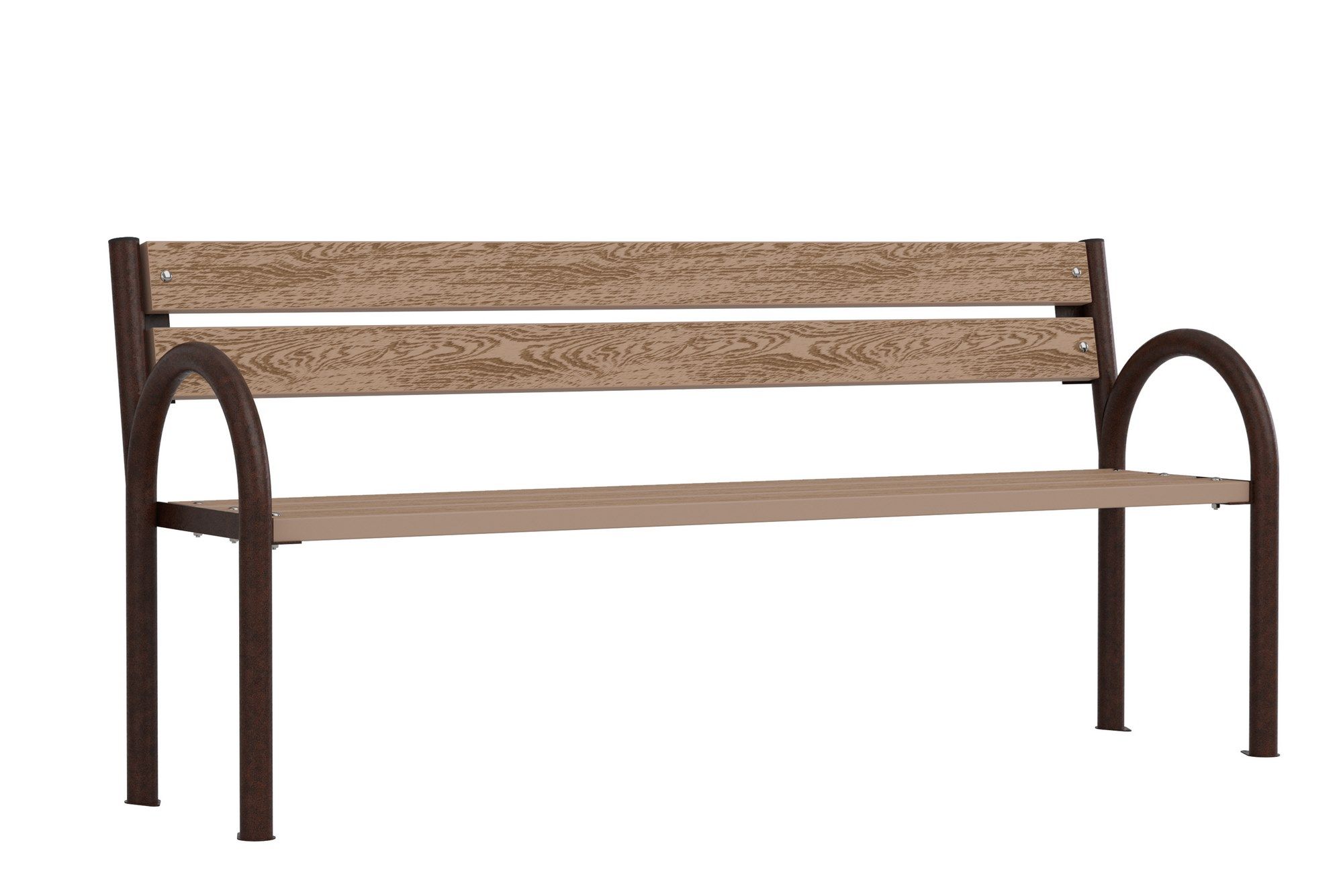 Скамья WPC со спинкой Lazzari Parco ARCH-00041762 - Вид №4