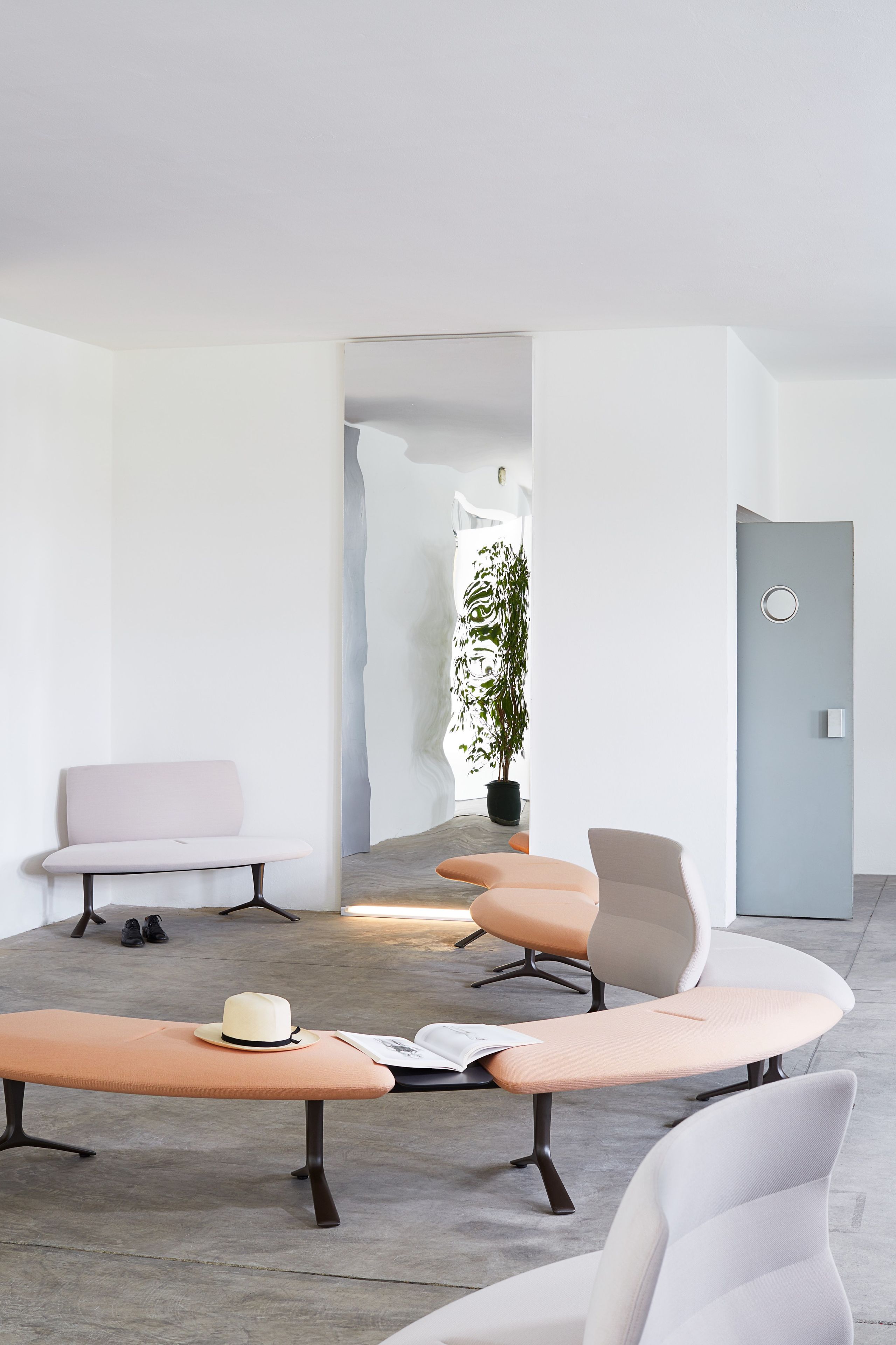 Модульная скамья из ткани со спинкой VAGHI Mewa ARCH-00040378 - Вид №7