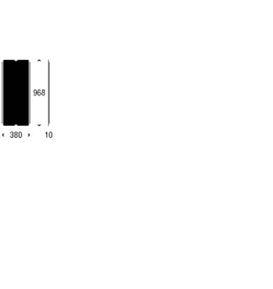 FROST Нижняя пластина 6005-1 » черная Алюминий Черный U6005-1-B  - Вид №1