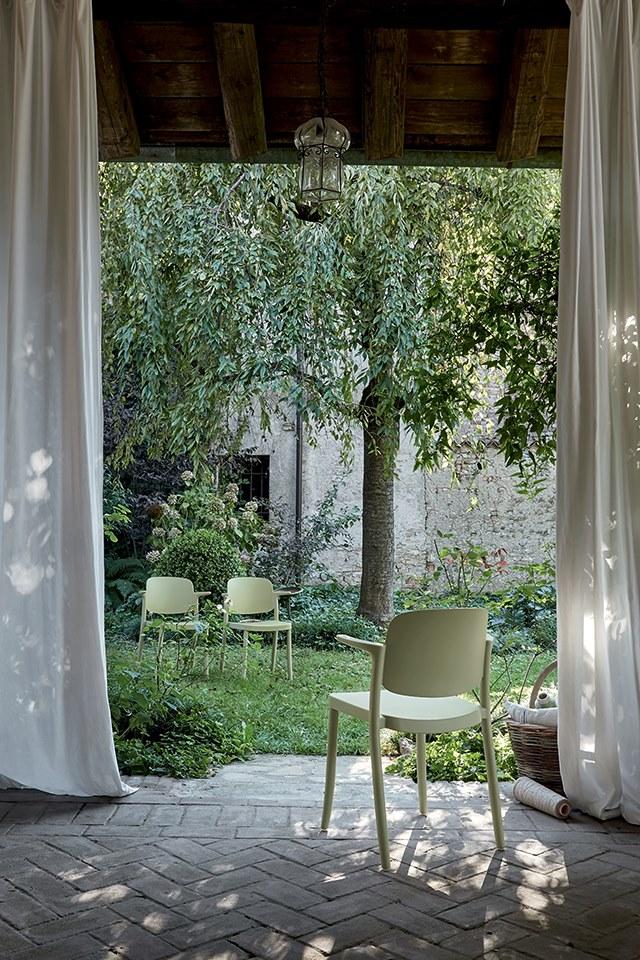 COLOS Стул из полипропилена штабелируемый с подлокотниками Piazza sun-id-1480609 - Вид №3