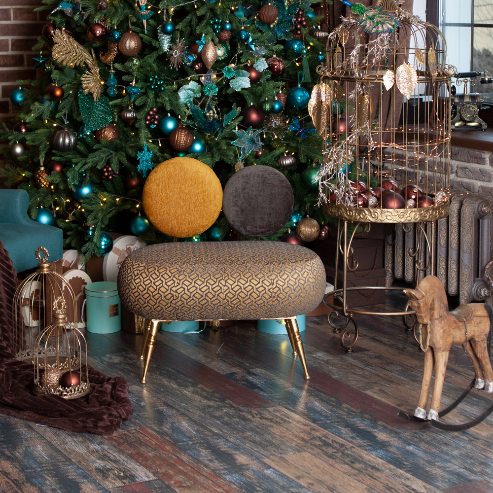 14034 Банкетка Французик Люкс Голд BOGACHO 4627174556216