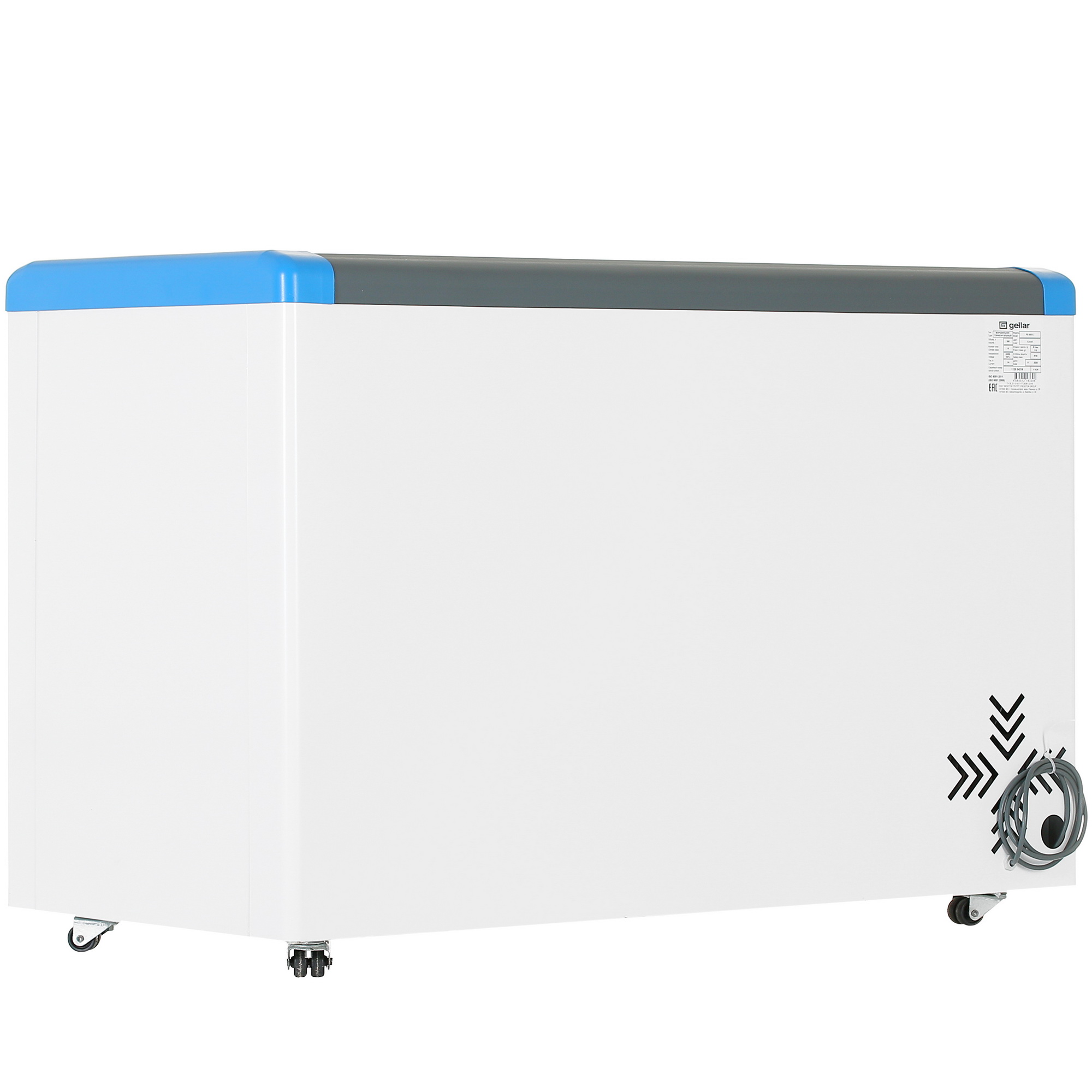 1109645 Морозильный ларь Frostor Gellar FG 400 С белый, синий STDN-0120030 - Вид №3