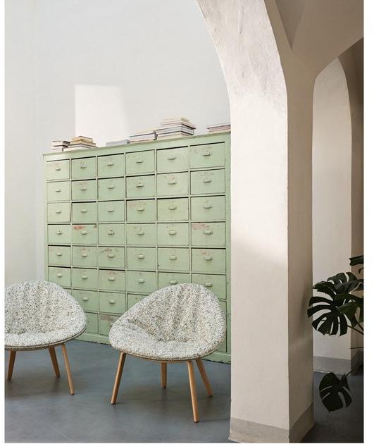 arper Кресло из ткани, ножки из полипропилена и фанеры Adell sun-id-1382525 - Вид №2