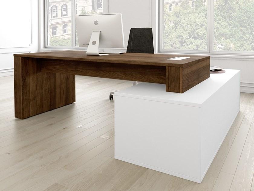 FERCIA Угловой стол со встроенной полкой Linea sun-id-1463808 - Вид №1