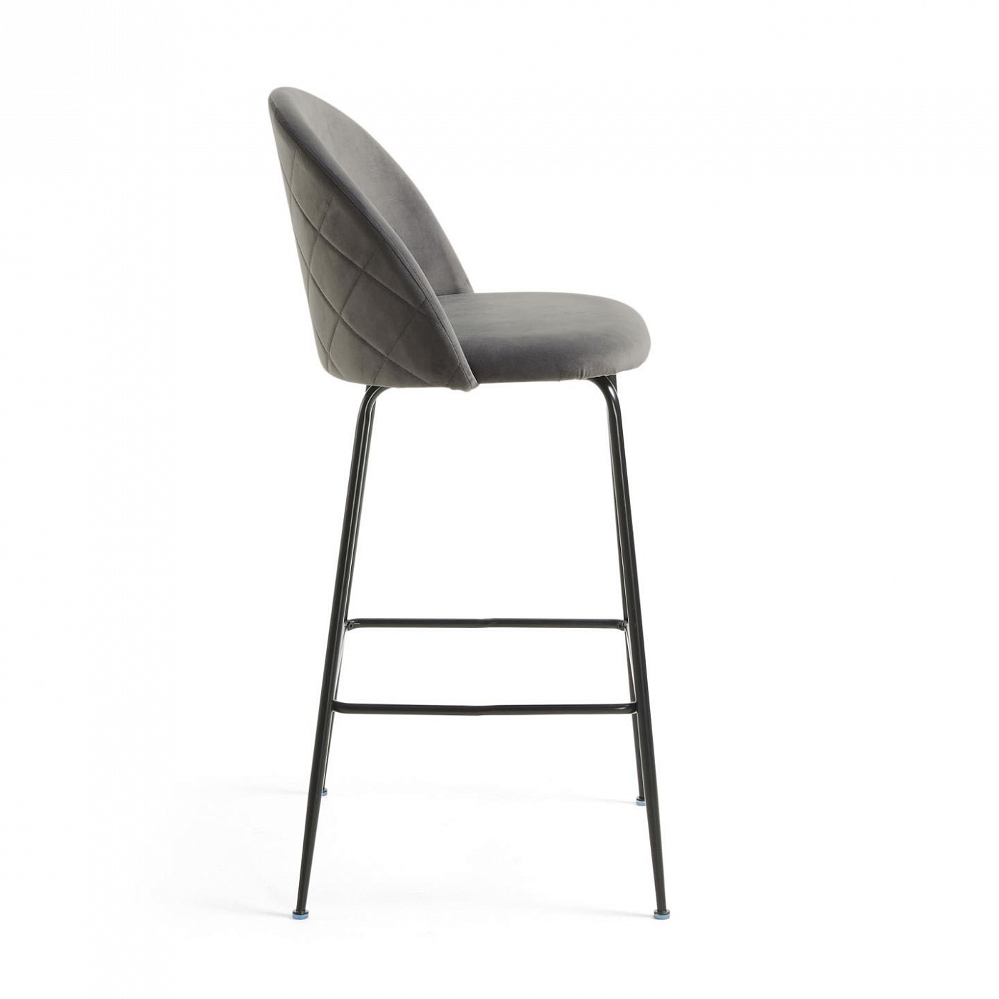 071374 Барный стул серый бархат La Forma Mystere  - Вид №3