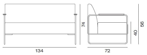 Ткань диван Vergés Dula ARCH-00012373 - Вид №3