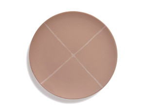 Фарфоровая плоская тарелка