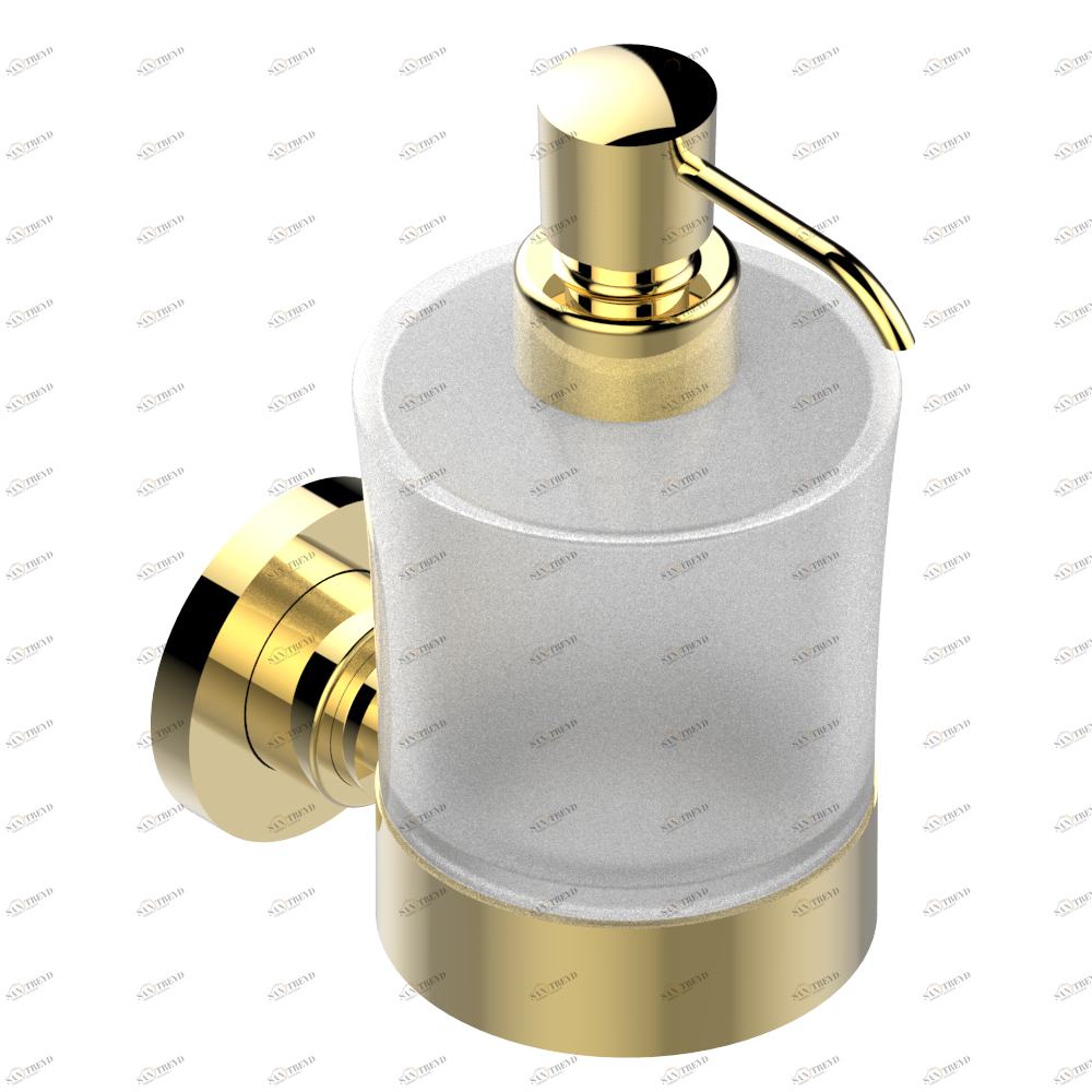 A2N-613 Дозатор для жидкого мыла настенный Thg-paris Mossi со светлым хрусталём Золото A2N-613 CAT.F