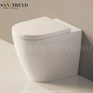 LK117G9016 Приставной унитаз напольный Белый Ceramica Flaminia Link Италия