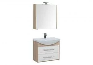 Мебель для ванной Aquanet Остин 75 дуб сонома/белый