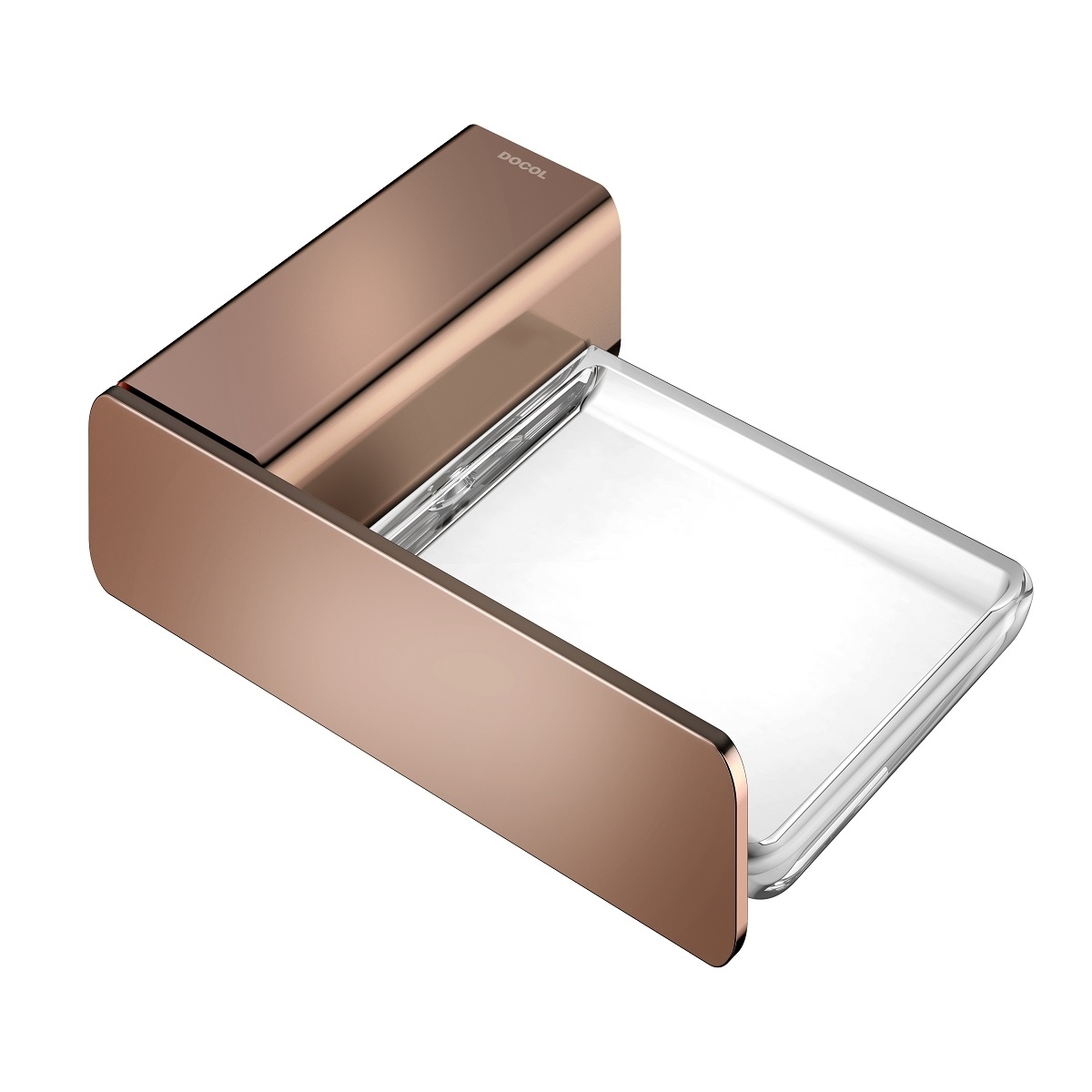 01013830 Плоская мыльница из матового никеля Docol DOCOLFLAT 