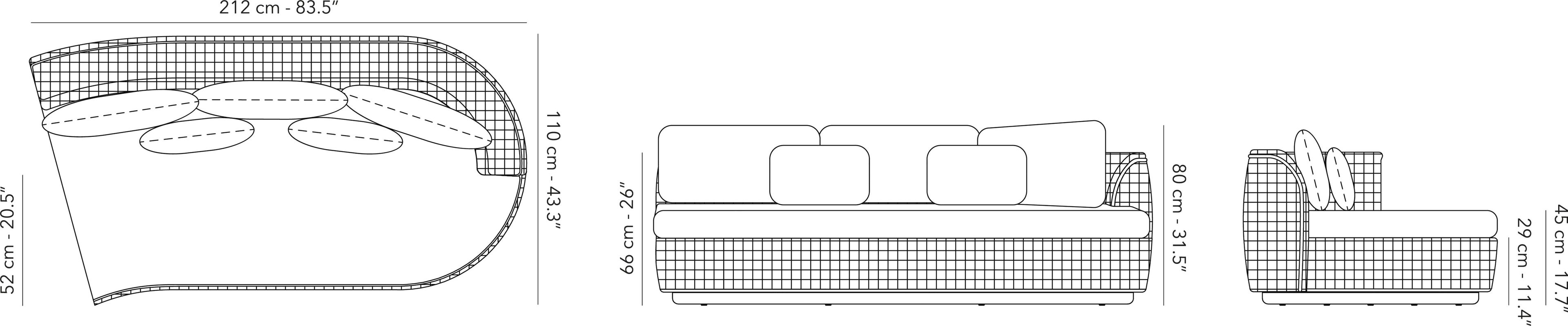 Веревочный модульный садовый диван Jardinico круглый ARCH-00103382 - Вид №6