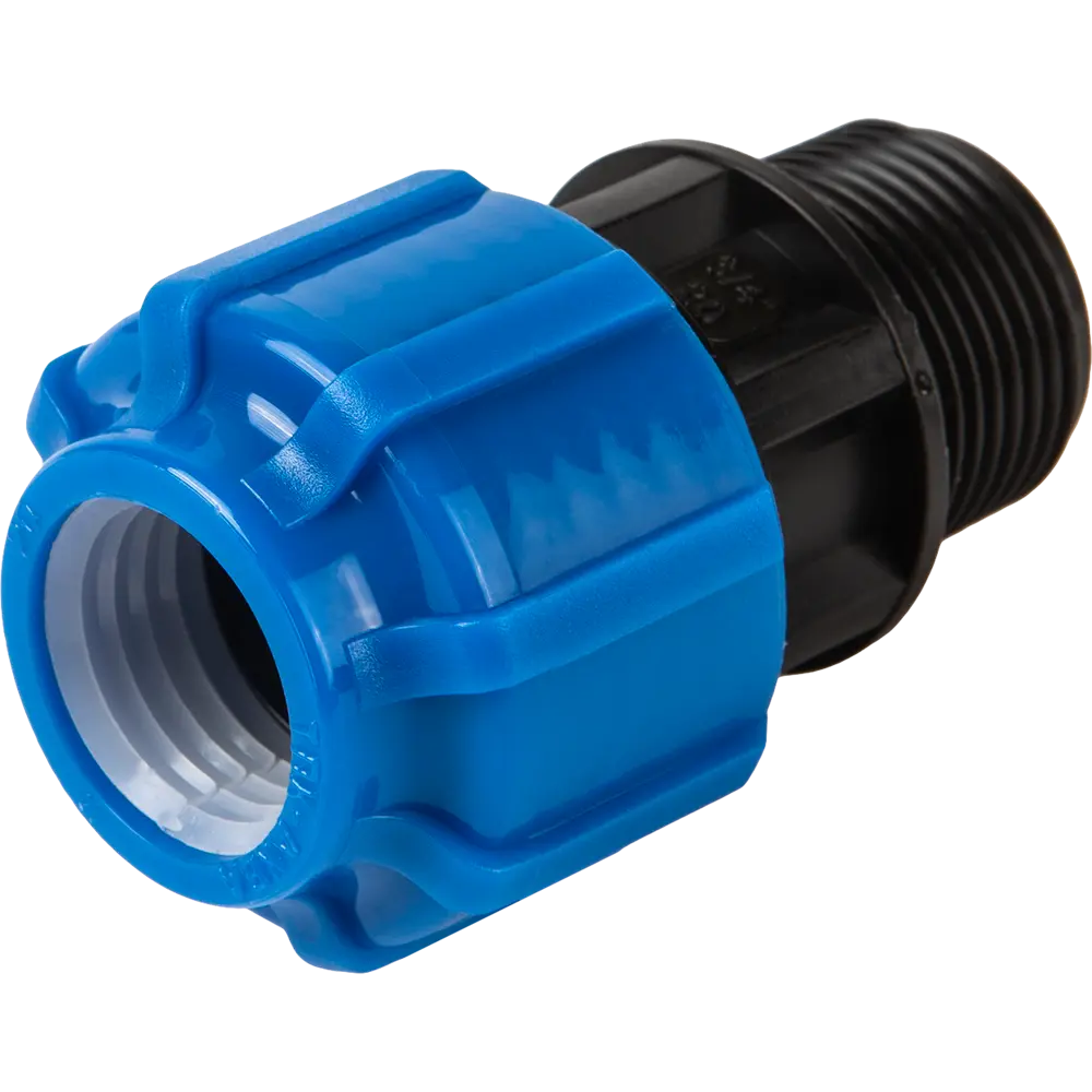 Муфта комбинированная Политэк для соединения стальных и ПНД труб 20 мм х 3/4" 84855771 STLM-0056177