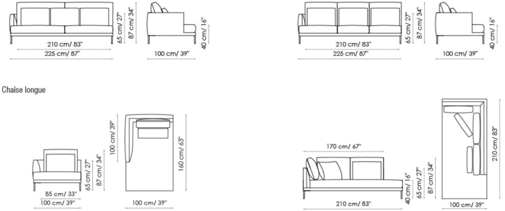 Bonaldo Мягкий диван из ткани Paraiso sun-id-1459529 - Вид №8