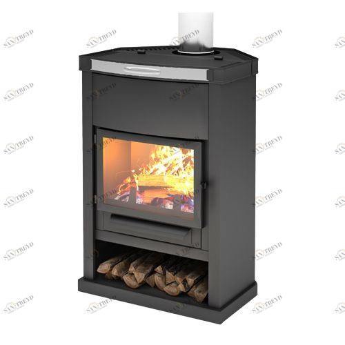 Печь-камин Теплодар ОВ-120 угловой 1077