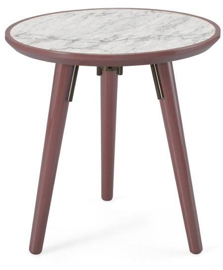 PRADDY Лакированный журнальный столик из каррарского мрамора Hyde Tr018 - Вид №3