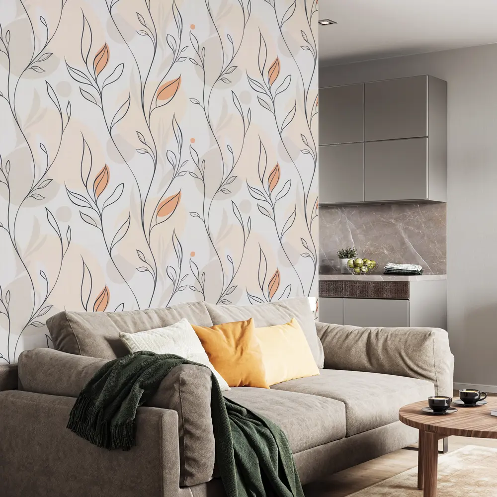 Обои флизелиновые Palitra Life Air 2 бежевые PL72613-25 STLM-2105541 - Вид №5