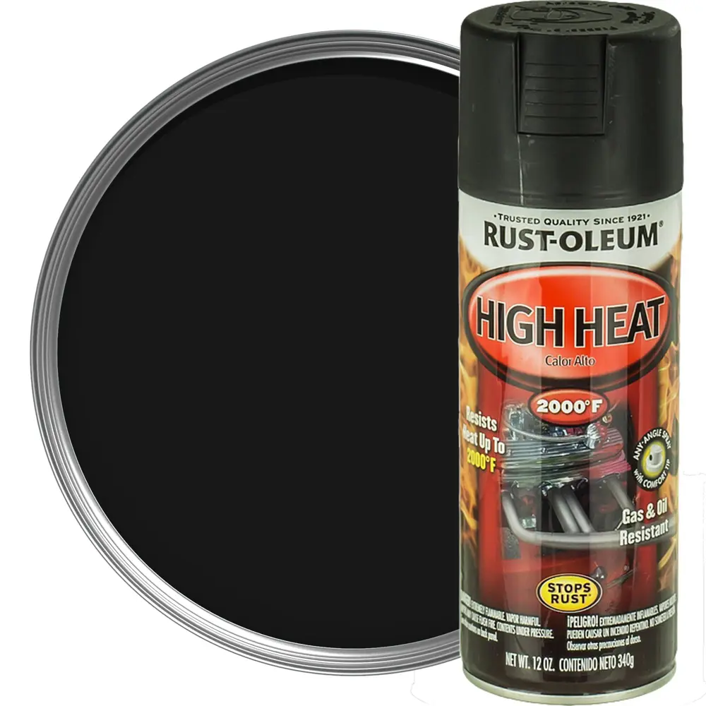 Краска аэрозольная термостойкая для печей и каминов Rust-Oleum 340 г 12910503 STLM-2095898 
