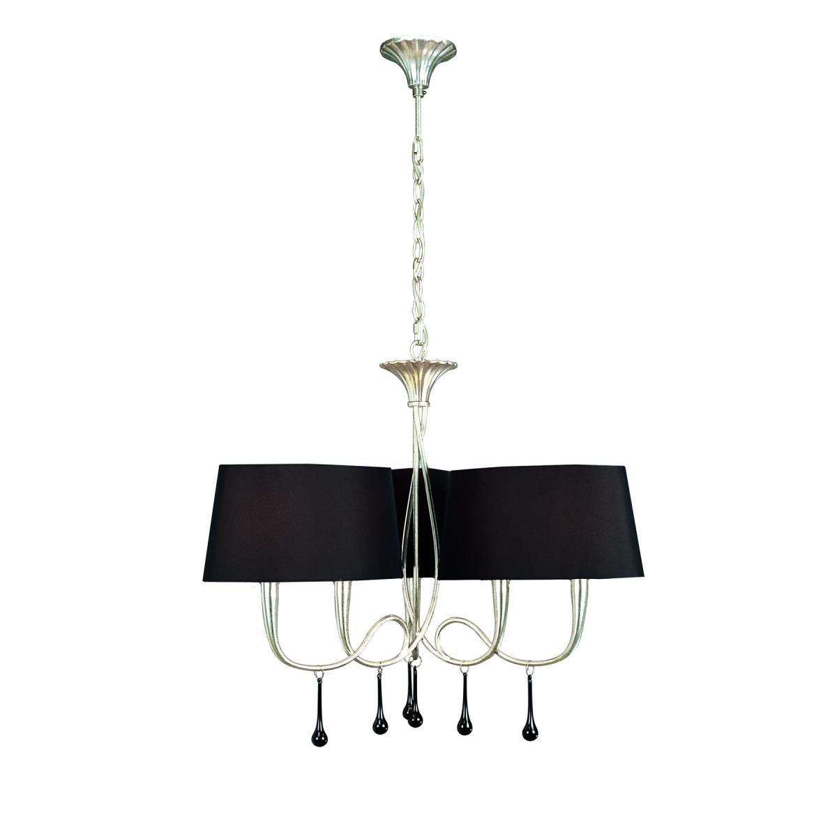 084116 Люстра 6L серебро/черный Mantra Paola - Вид №7