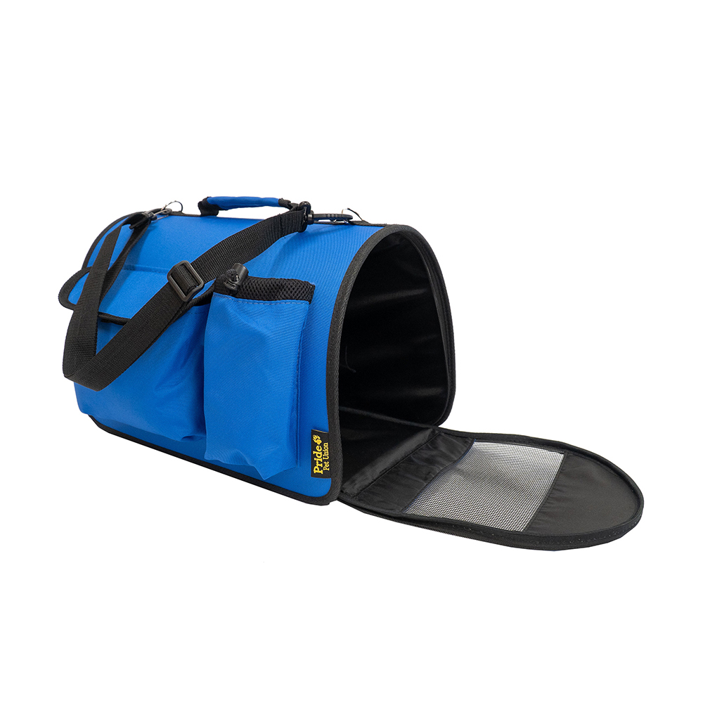 ПР0057528 Переноска для животных Вояж, темно-синяя 40x27x26см Pride 