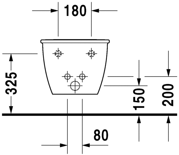 224915..00 Биде подвесное Darling New Duravit - Вид №3