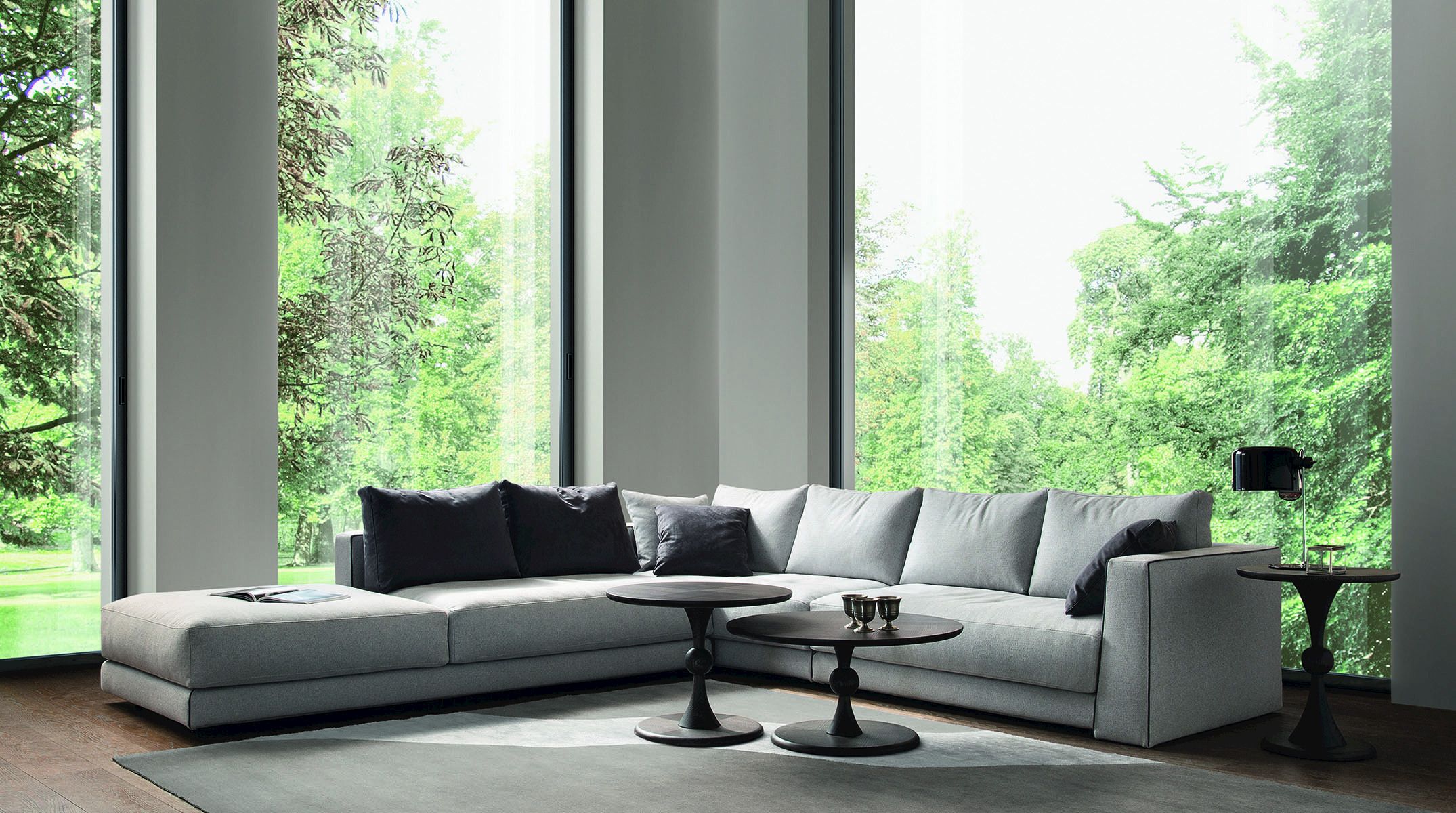 Тканевый диван с полуостровом BODEMA BARCLAY ARCH-00055048 - Вид №1