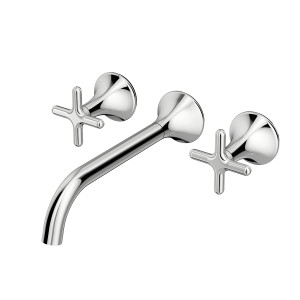 00922706 Смеситель для ванной настенный 230 полированный графит Docol LISS