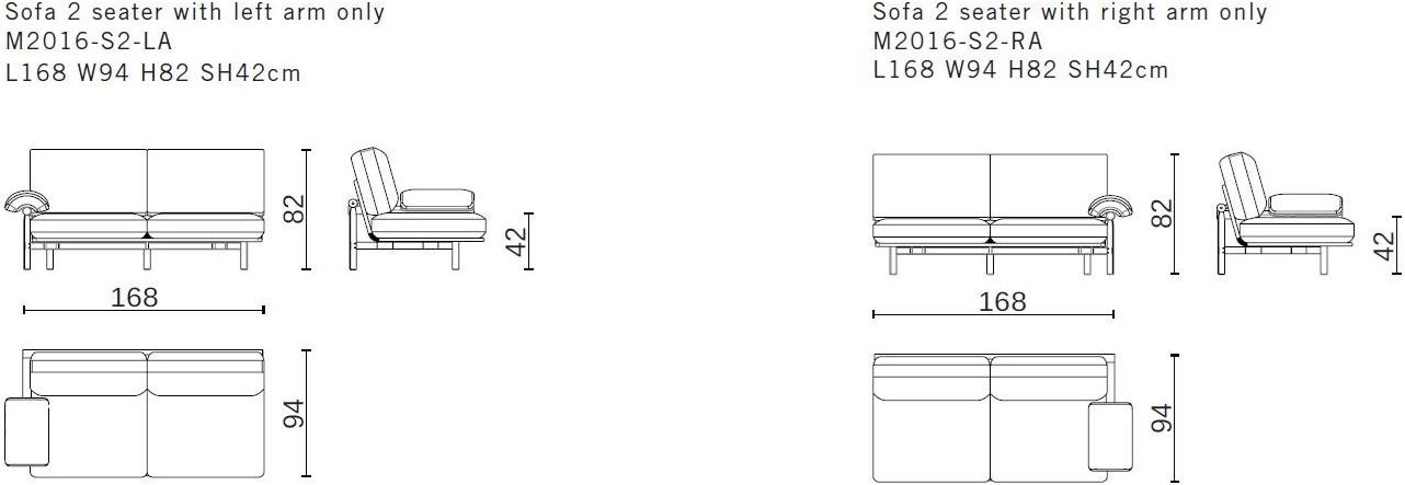 District Eight 2-местный тканевый диван Stilt M2016-s2  - Вид №2