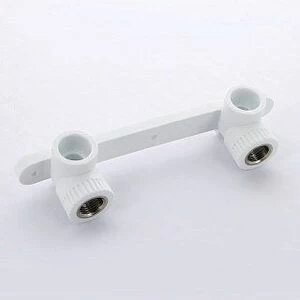 Водорозетка В двойная на планке PRO AQUA полипропиленовая 20х1/2"