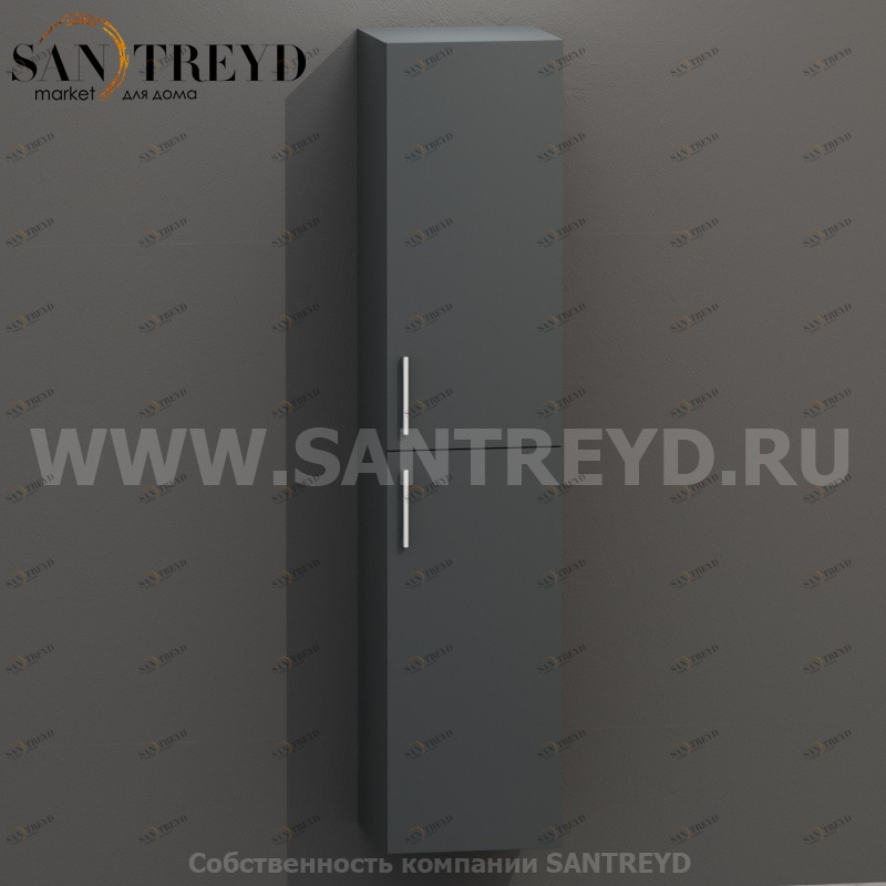 MDC093 Высокий шкаф с двумя створками 160 см серый Globo 4ALL Италия Ceramica Globo